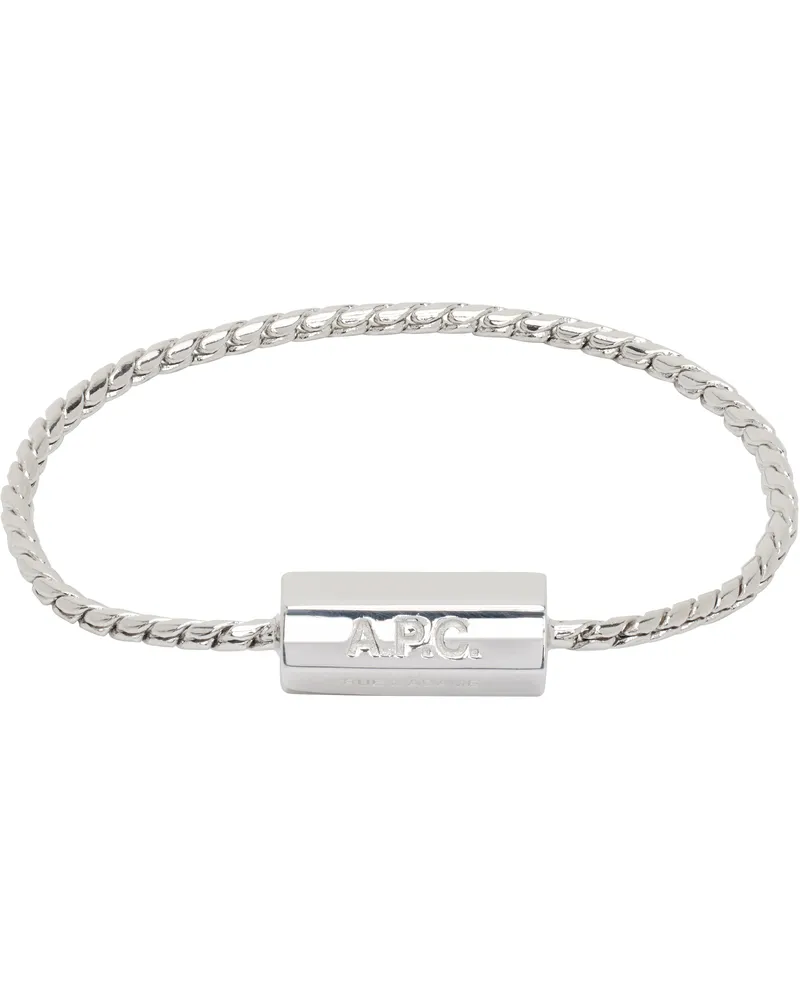 A.P.C. Silver Angle Bracelet Rab