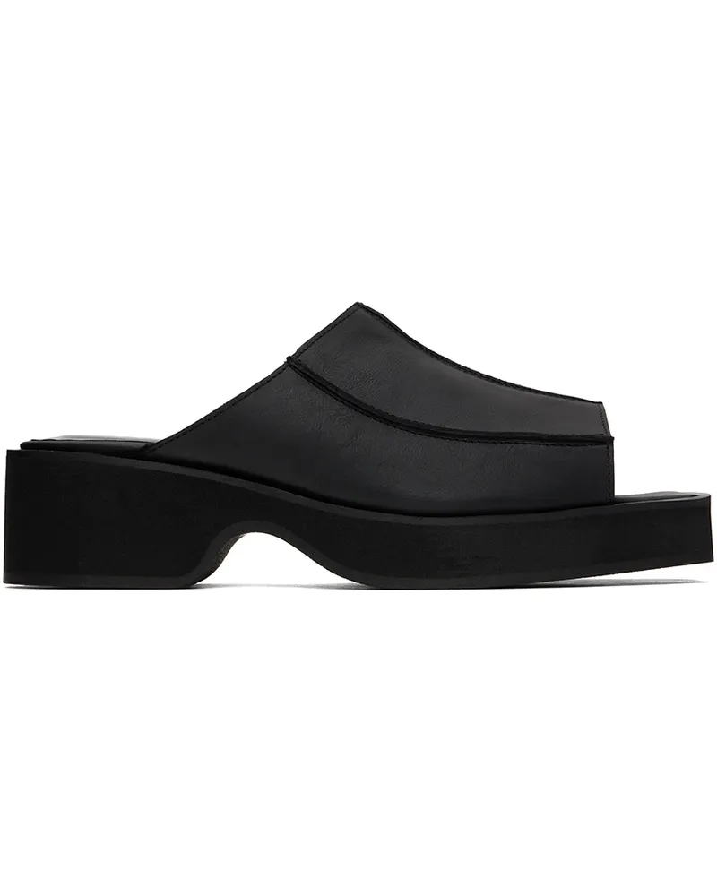Eckhaus Latta Black Frame Mules Black