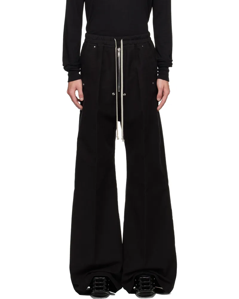 Rick Owens Black Concordians Wide Bela Trousers 09