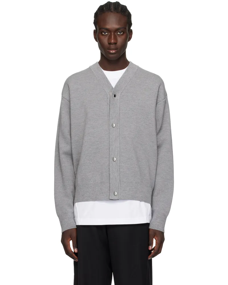 Jacquemus Gray Les Classiques 'Le Cardigan Boutonné' Cardigan Grey