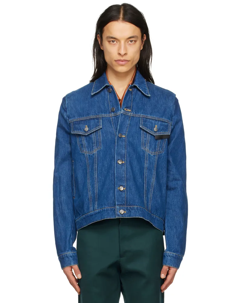 Bianca Saunders Blue Lexxus 23 Denim Jacket Mid