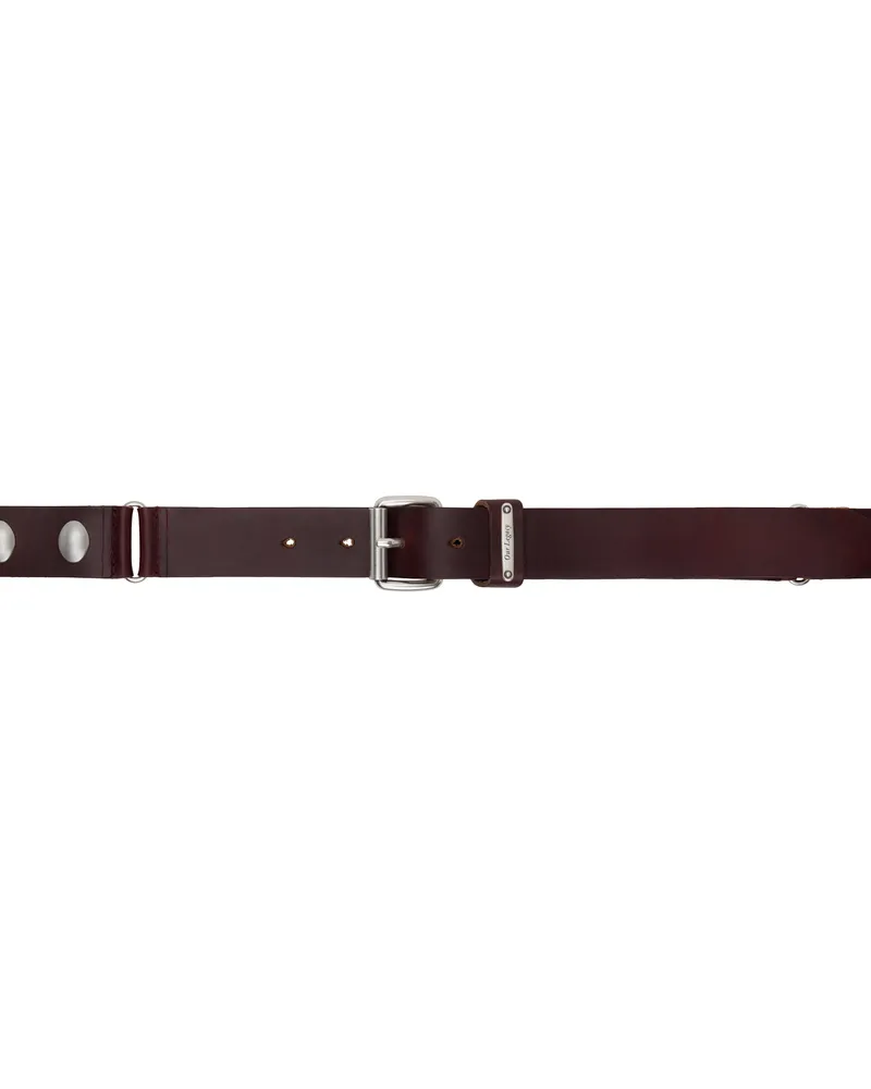 Our Legacy Burgundy Gadget Belt Burgundy