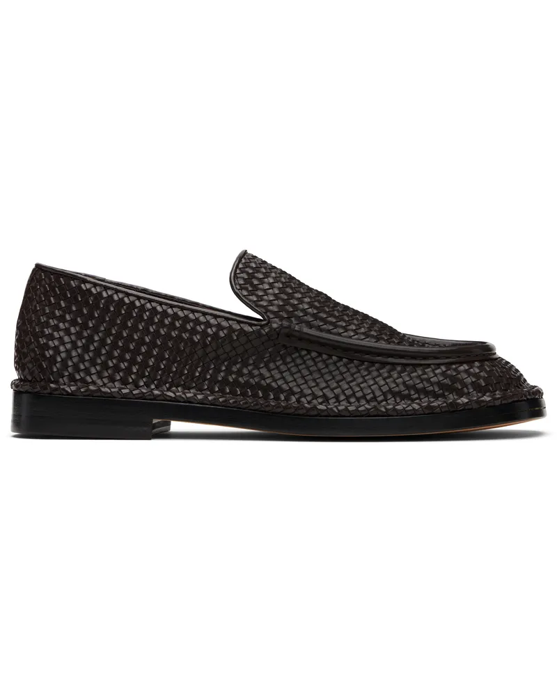 Bottega Veneta Brown Square-Toe Daddy Loafers 2113