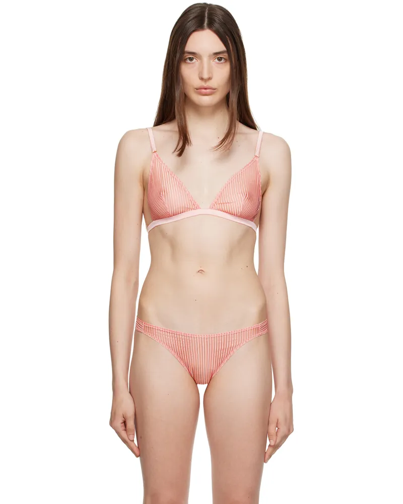 Kiki De Montparnasse Pink Striped Bra 1024