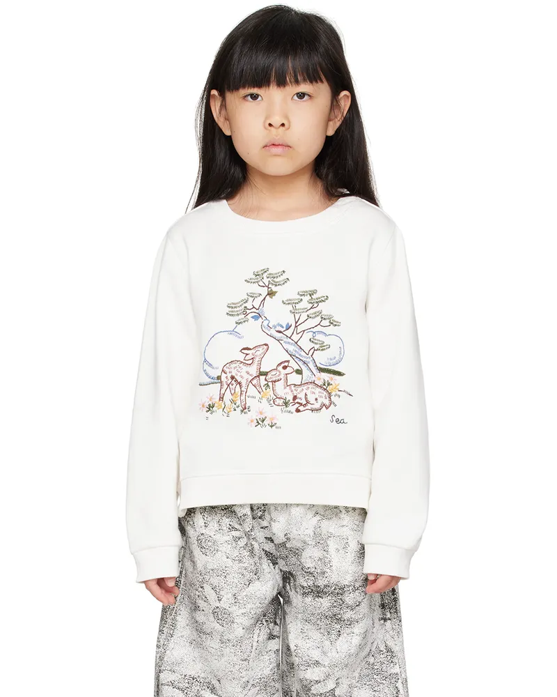 Sea Kids White Martha Sweatshirt White