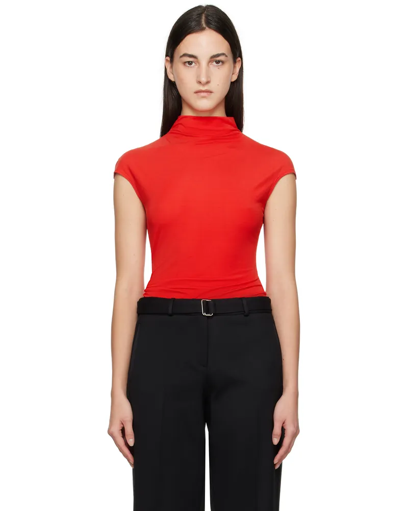 Paris Georgia Red Asymmetric T-shirt Red