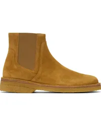 A.P.C. Tan Theodore Chelsea Boots Caf