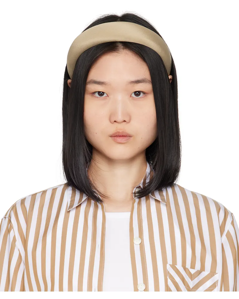 Sophie Buhai Taupe Classic Puffy Headband Taupe
