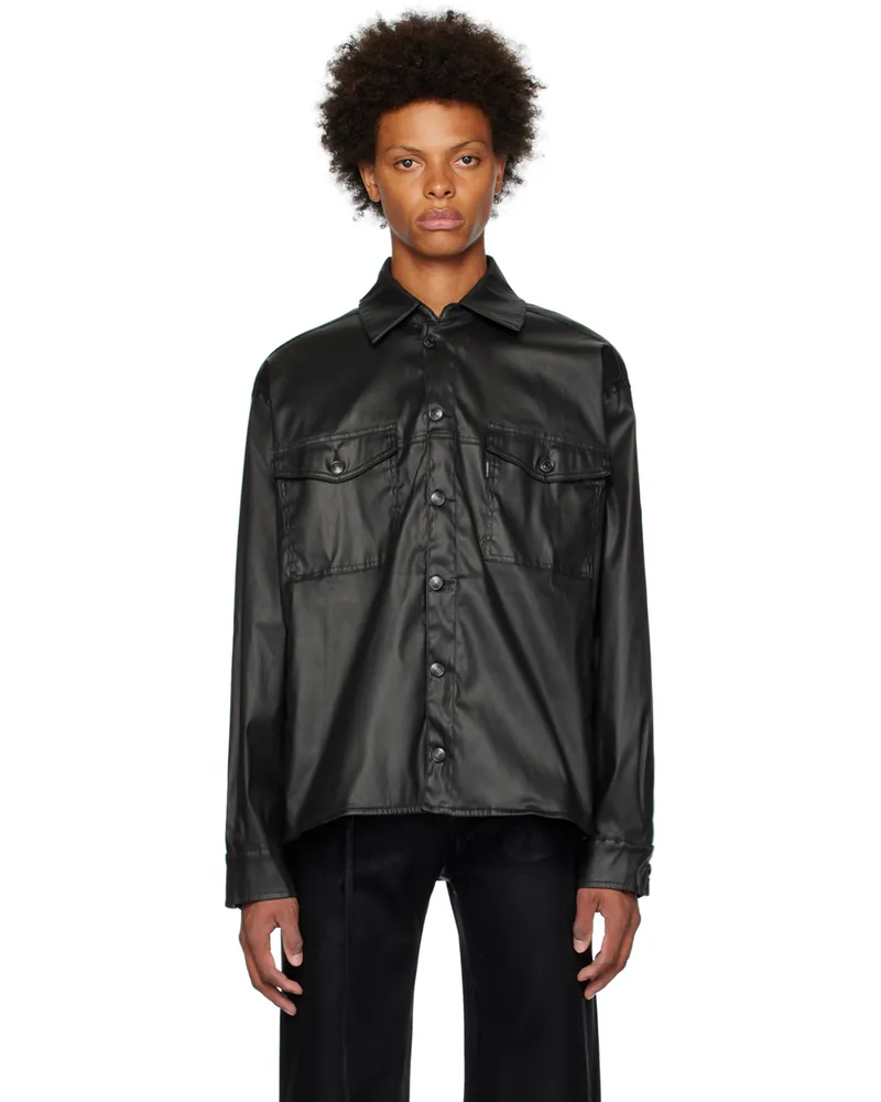 OTTOLINGER Black Oversized Denim Shirt Black