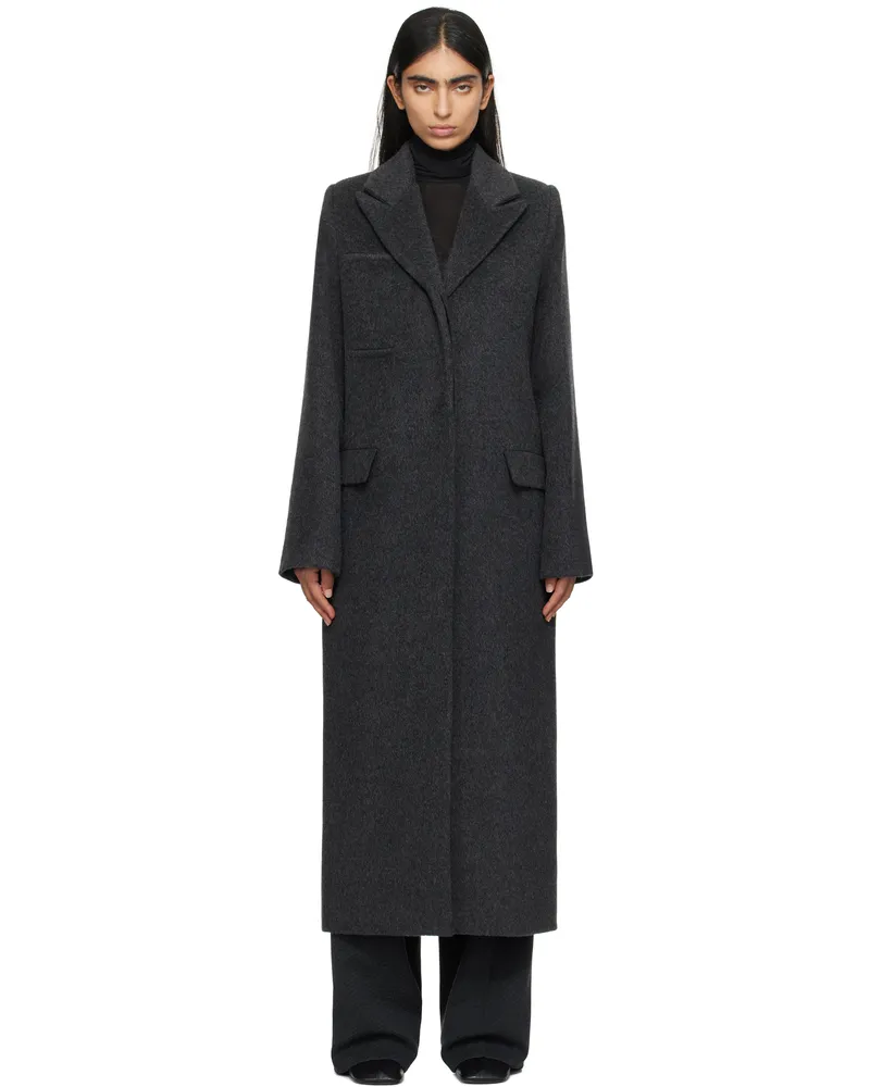16ARLINGTON Gray Baron Coat Grigio