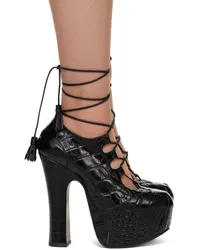 Vivienne Westwood Black Elevated Ghillie Heels Nblack