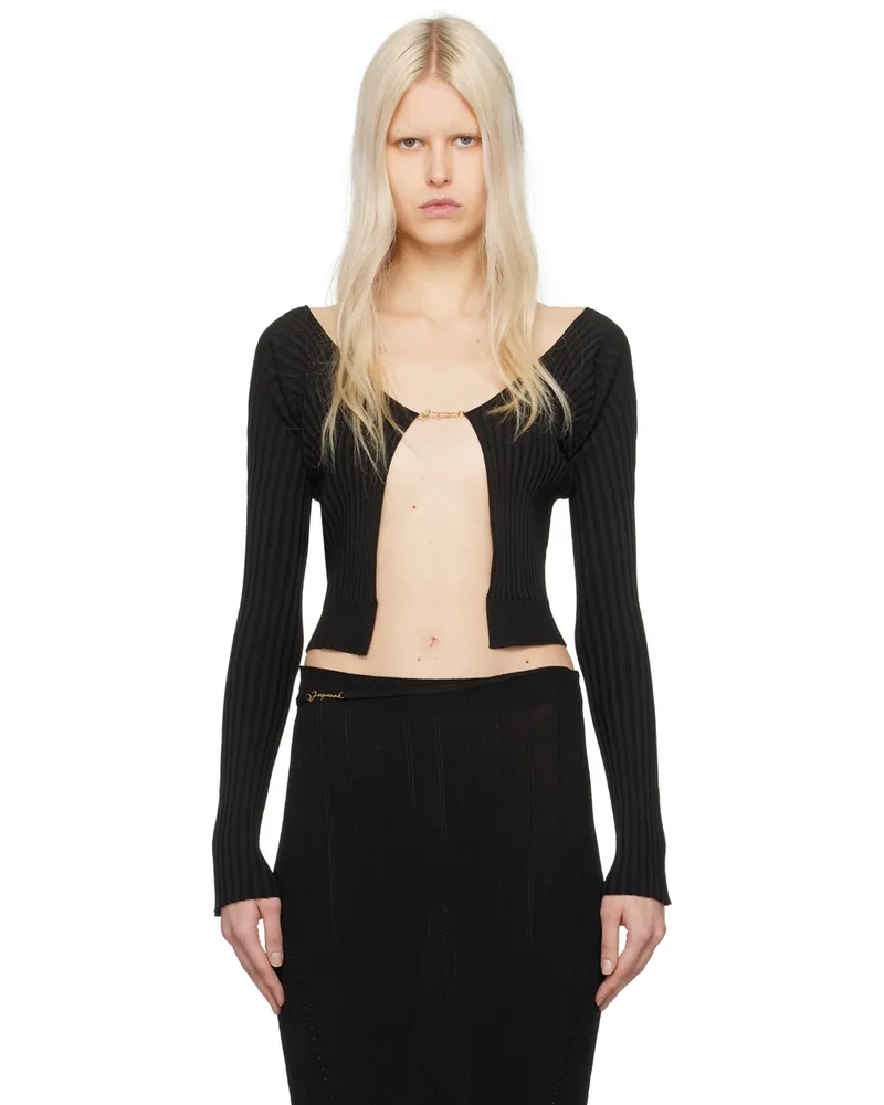 Jacquemus Black Les Classiques 'La Maille Pralu Longue' Cardigan 990