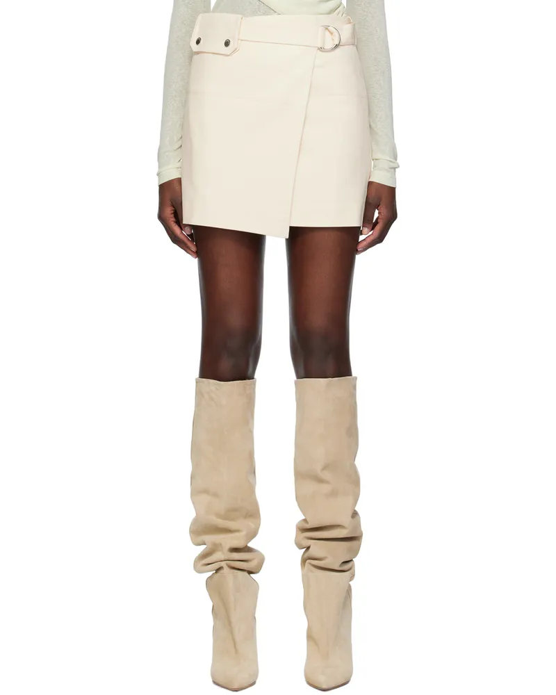 Nanushka Off-White Susan Miniskirt Creme