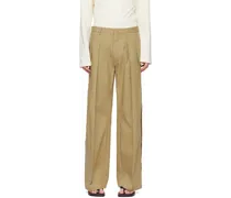 SSENSE Exclusive Beige Tailored Trousers
