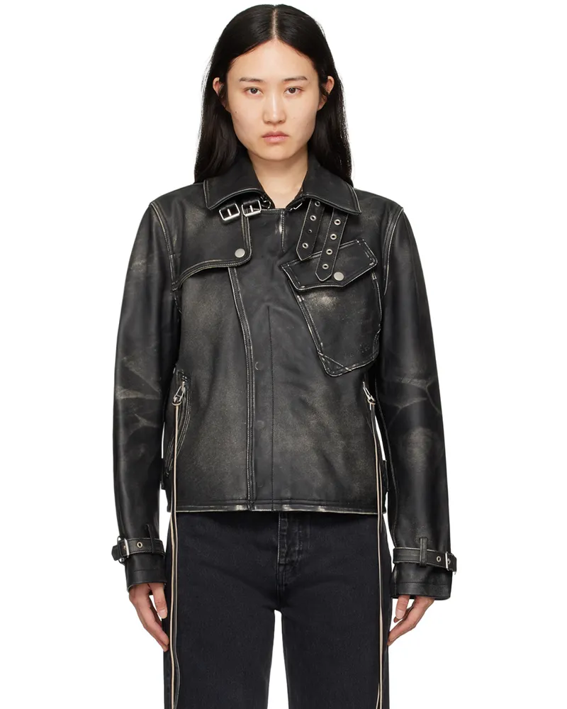 Eytys Black Achilles Leather Jacket Black