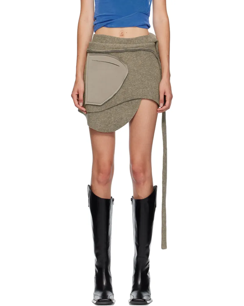 OTTOLINGER Gray Scuba Miniskirt Gry