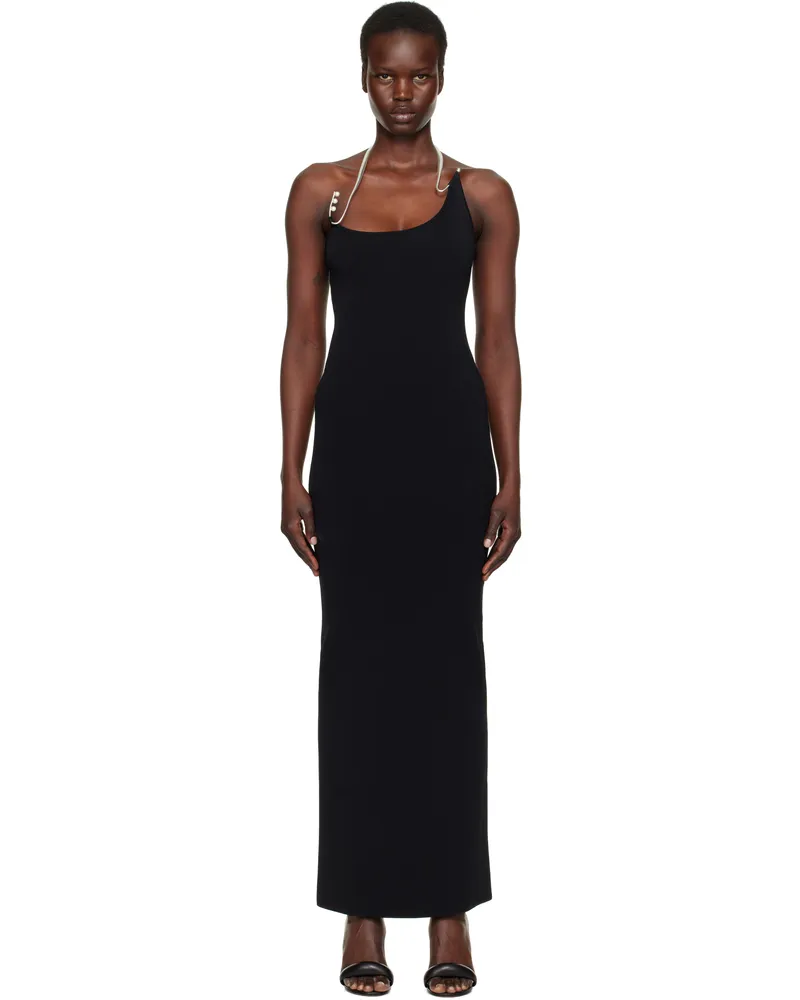 Christopher Esber Black Levitate Knit Maxi Dress Black