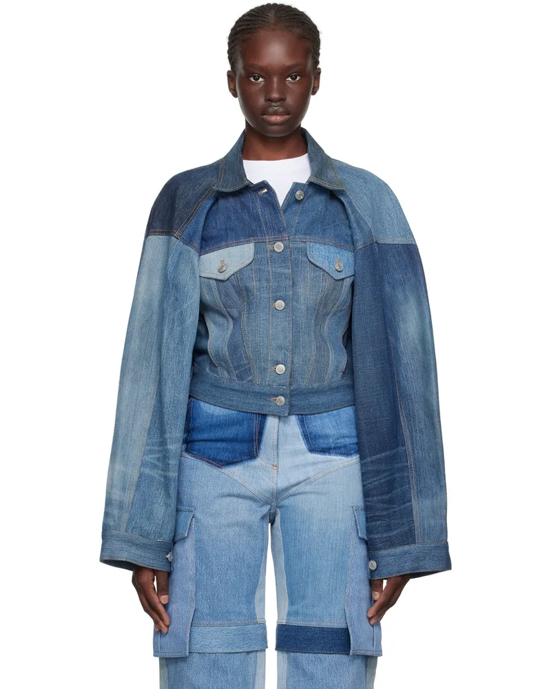 SRVC Blue Slouch Denim Jacket Denim