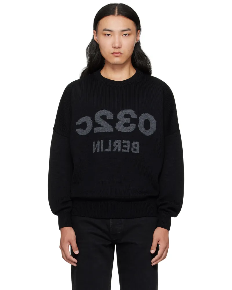 032c Black Selfie Sweater Black