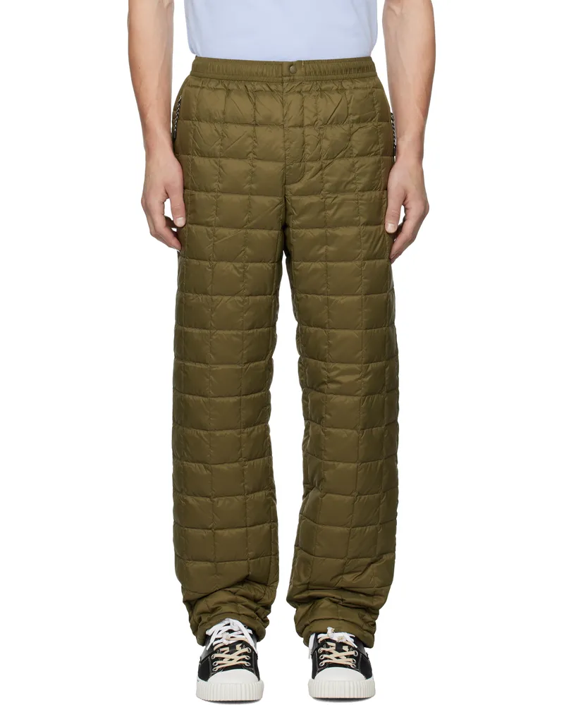 TAION Khaki Mountain Down Trousers Olive