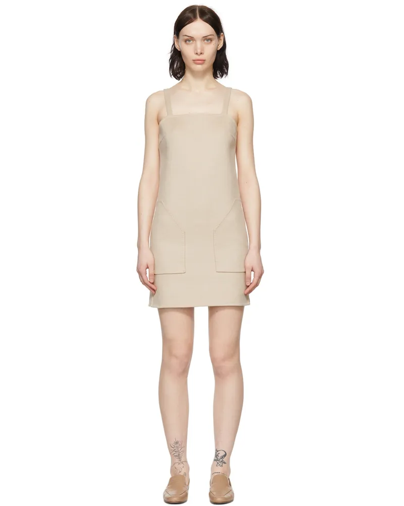 Max Mara Beige Camel Mini Dress 002