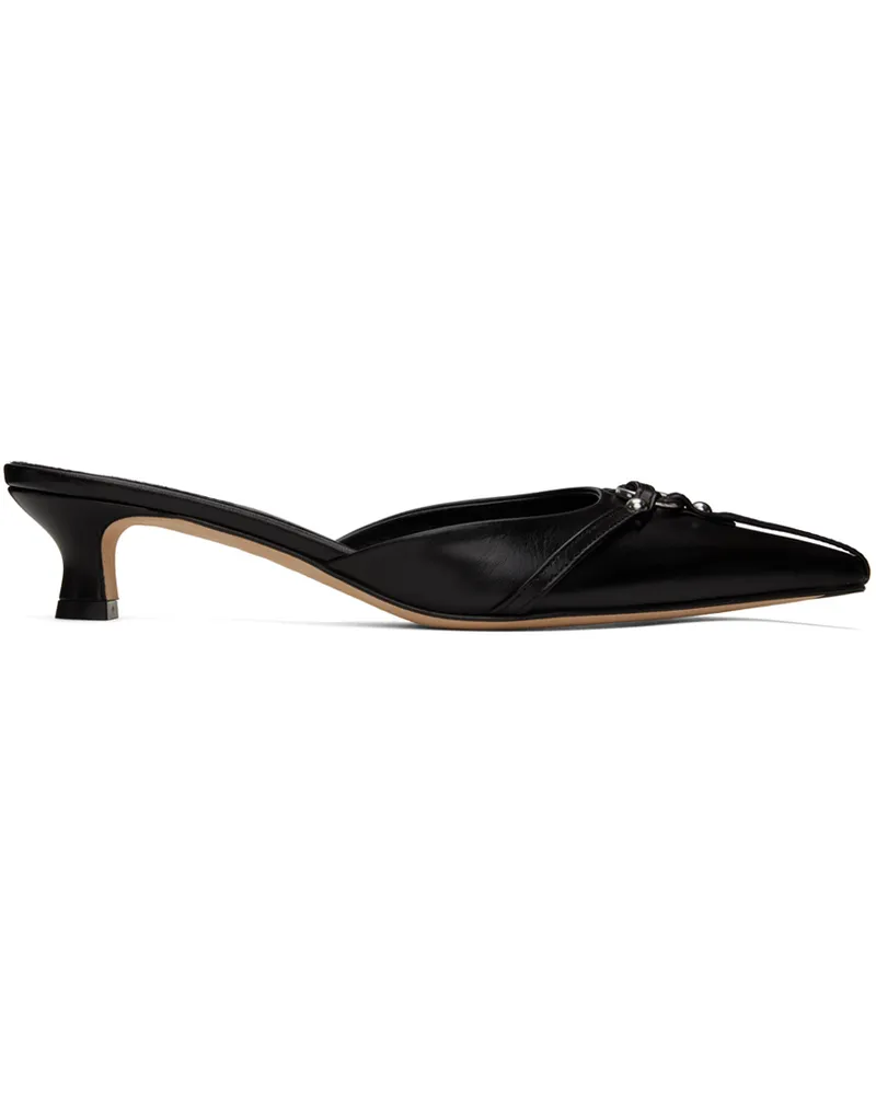 aeyde Black Iita Heels Black