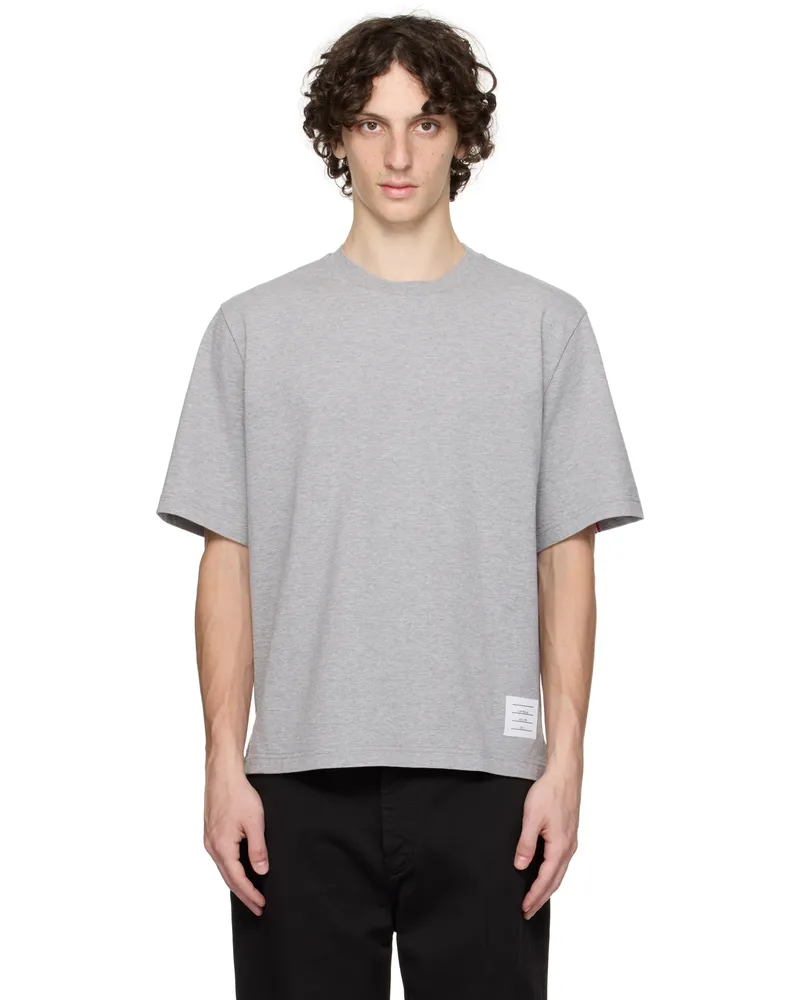 Thom Browne Gray Short Sleeve T-shirt 055lt