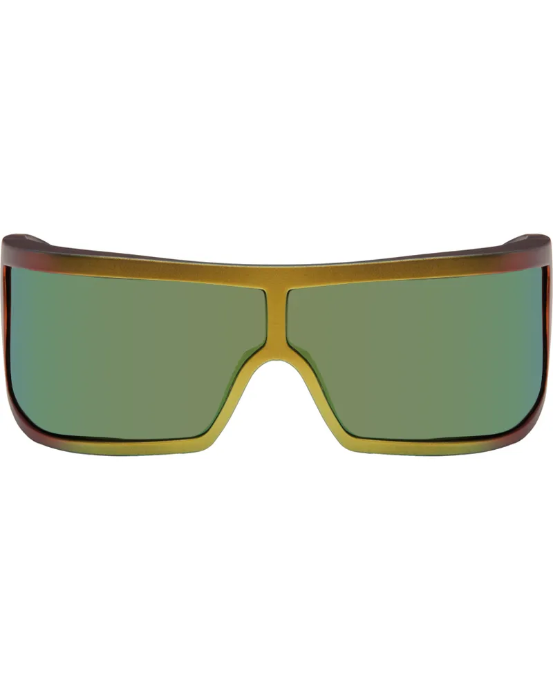 RETROSUPERFUTURE Orange & Green Bones Sunglasses Zircon