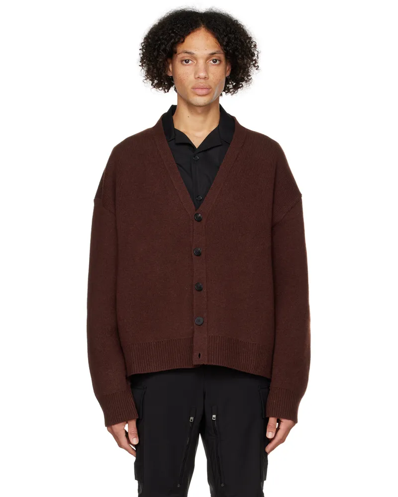 Givenchy Brown 4G Zip Cardigan 200-brown