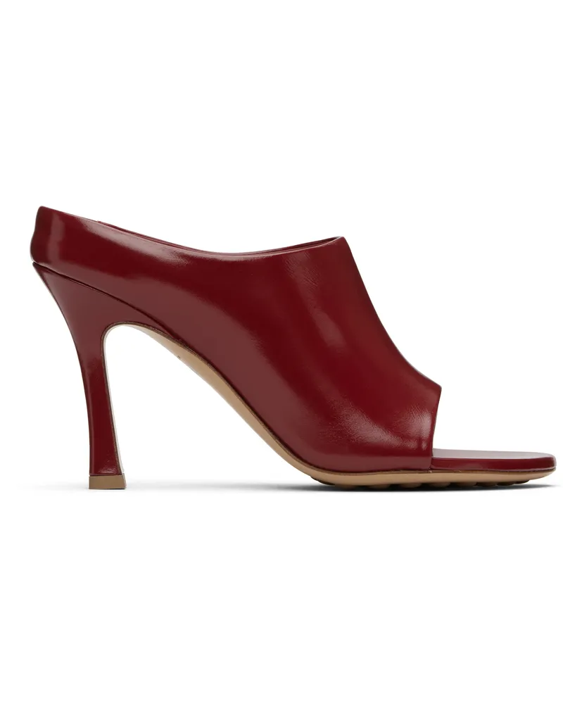Bottega Veneta Red Rana Mule Heeled Sandals 6557