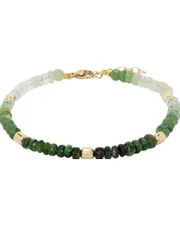 JIA JIA Green Arizona Jumbo Emerald Gold Bead Bracelet Green