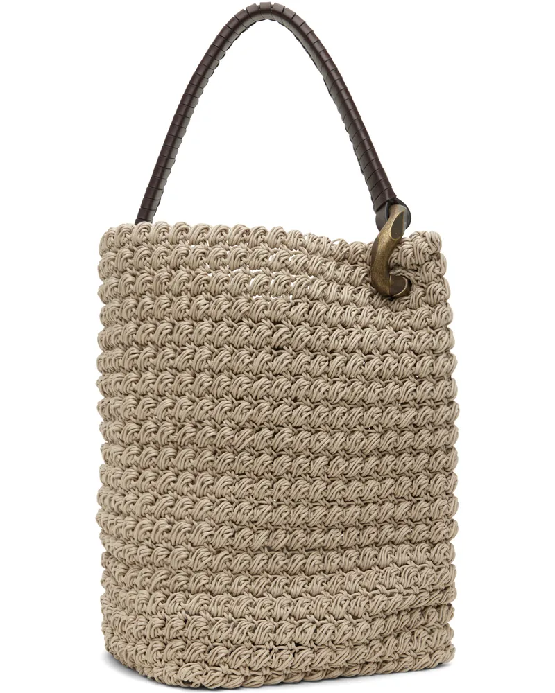 J.W.Anderson Taupe Large JWA Corner Bucket Tote 929