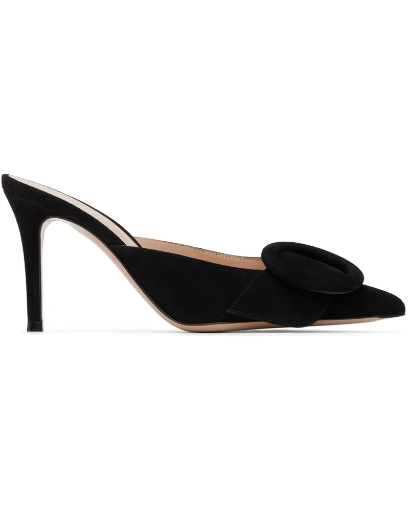 Gianvito Rossi Black Portofino 85 Mules Nero