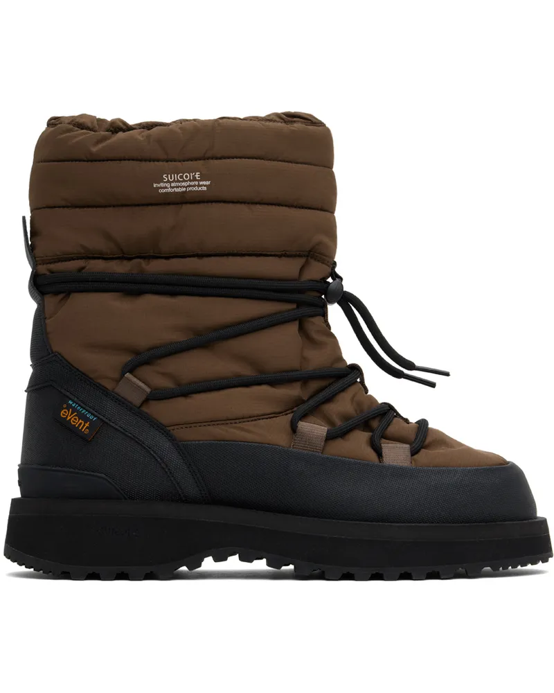 SUICOKE Brown BOWER-TRevab-HI-LACE Boots Brown