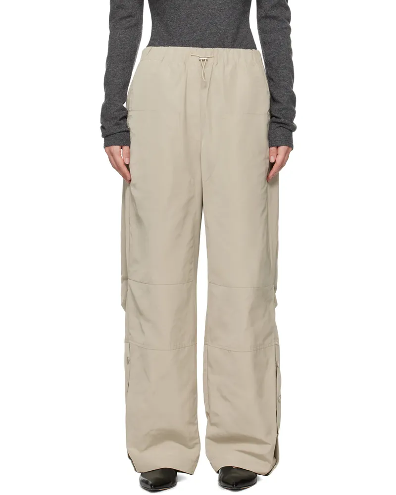 Paris Georgia SSENSE Exclusive Taupe 'Elemental by Paris Georgia' Parachute Trousers Rock
