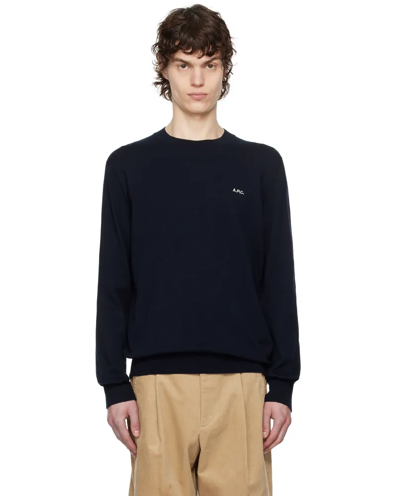 A.P.C. Navy Neville Sweater Iaj