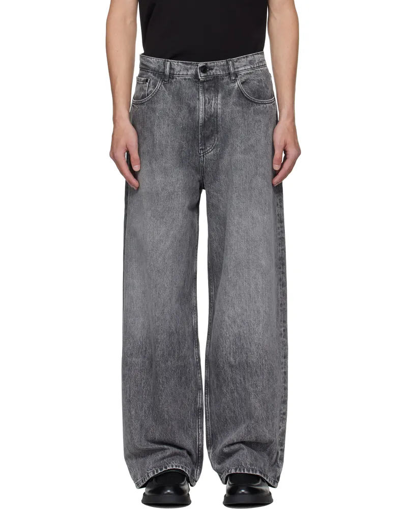 HUGO BOSS Gray Faded Jeans 025-dark