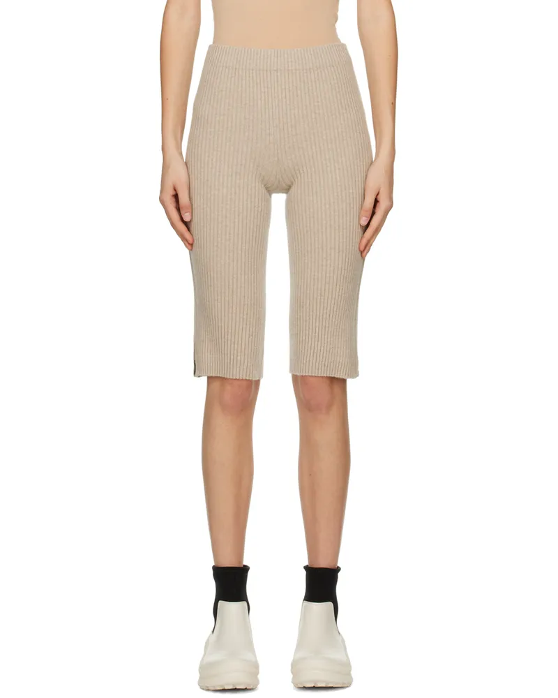 Lisa Yang Beige 'The Addie' Shorts Sa