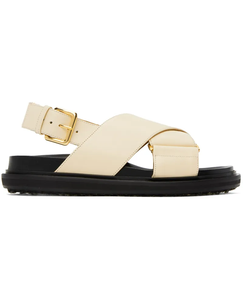 Marni Off-White Fussbett Sandals 00w11