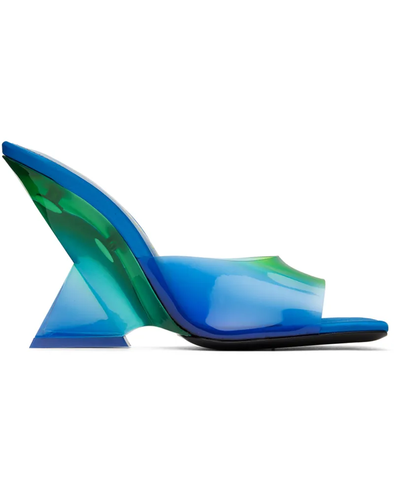ATTICO Blue Cheope Heeled Mules 553