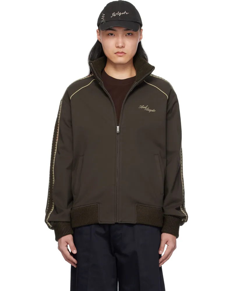 Axel Arigato Brown Carter Track Jacket Dark