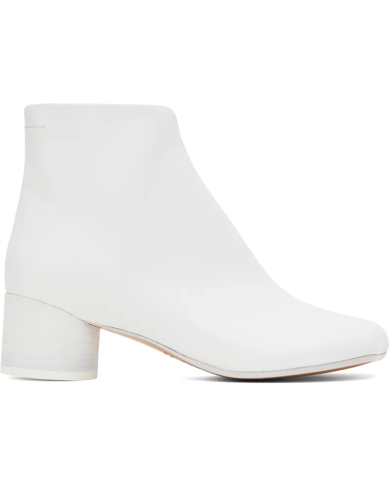 Maison Margiela White Anatomic Ankle Boots T1003