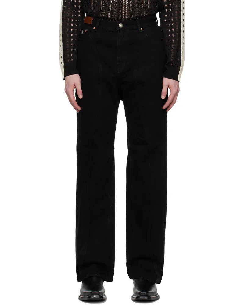 Andersson Bell Black Glen Overdyed Jeans Black