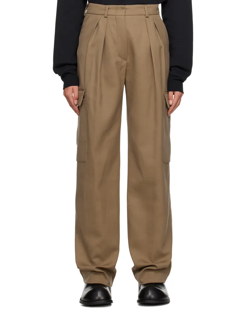 SPORTMAX Beige Barnaba Trousers 001