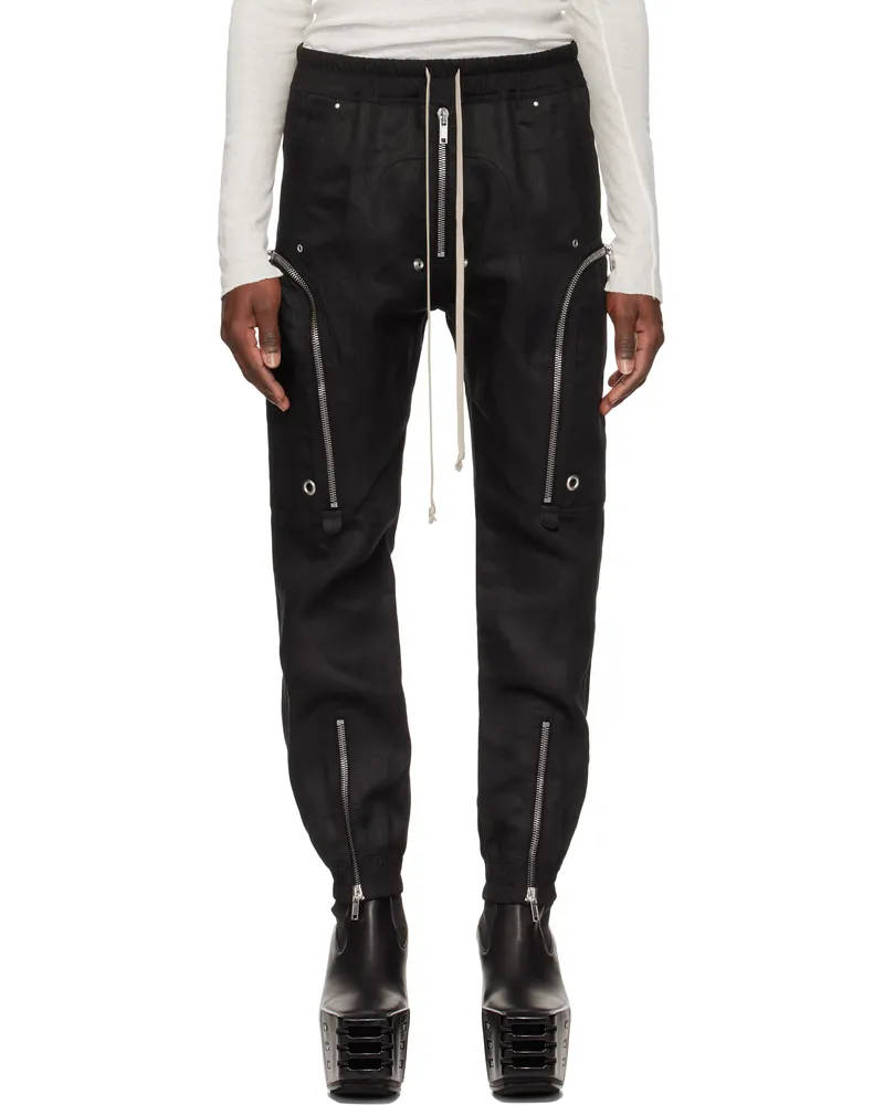 Rick Owens Black Hollywood Bauhaus Cargo Pants 09