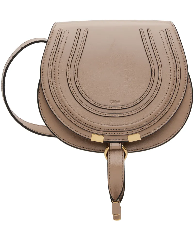 Chloé Beige Small Marcie Saddle Bag 28v