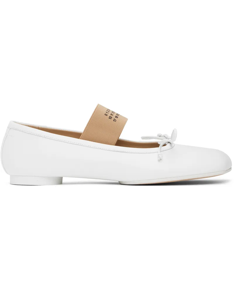 Maison Margiela White Anatomic Ballerina Flats T1003