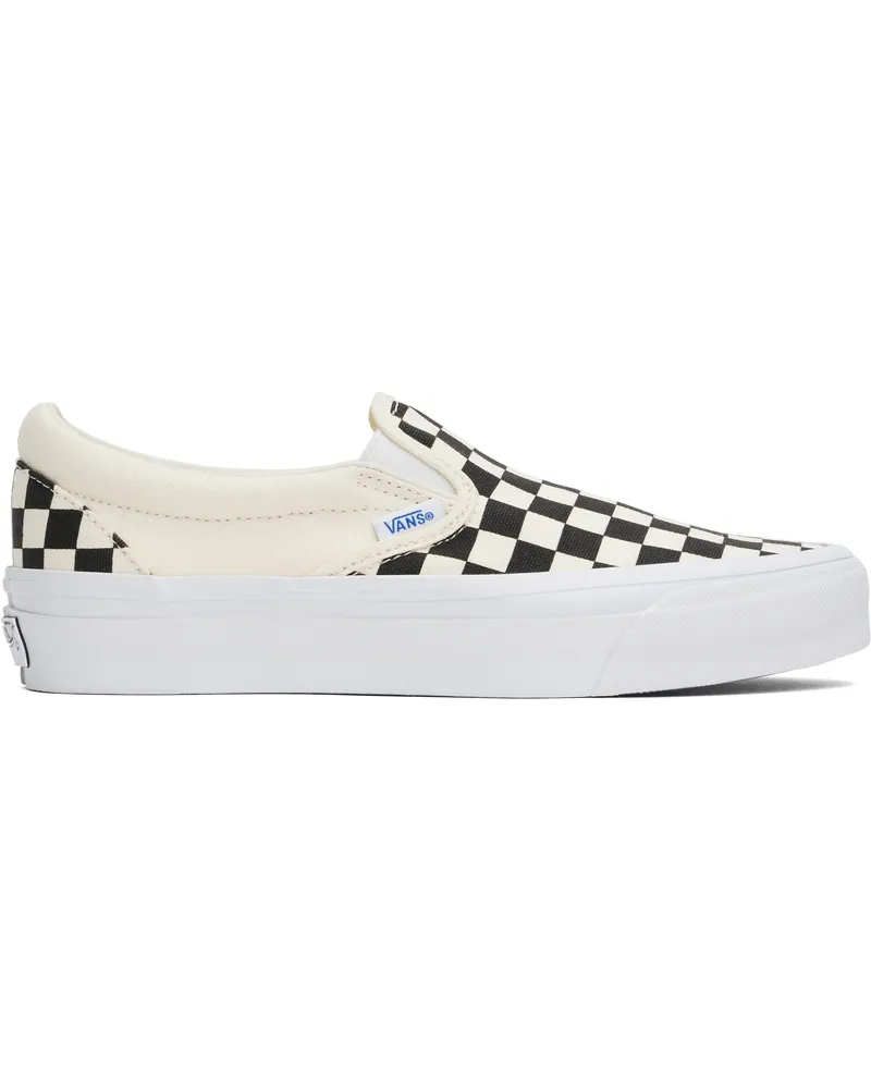 Vans Black & White Premium Slip-On 98 Sneakers Lx