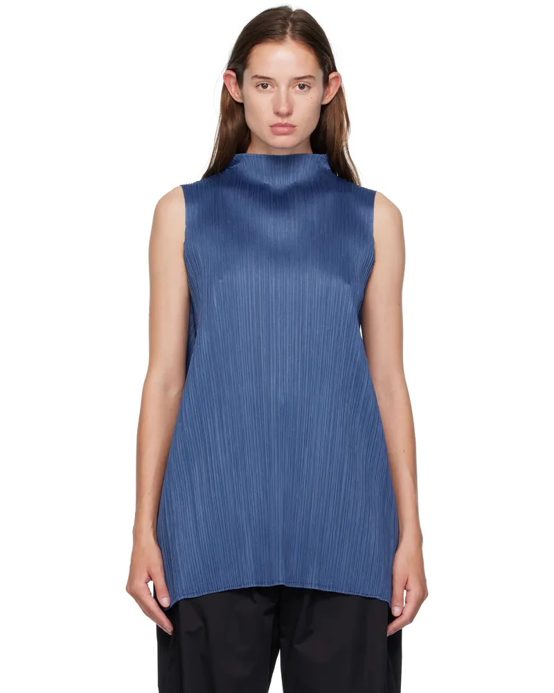 Issey Miyake Navy Lamp Shade Top 78
