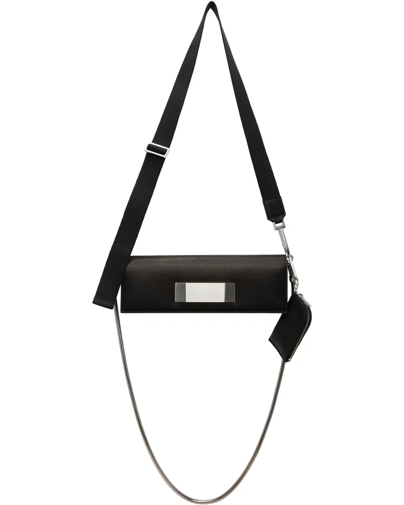 Rick Owens Black Hollywood Griffin Baguette Bag 09